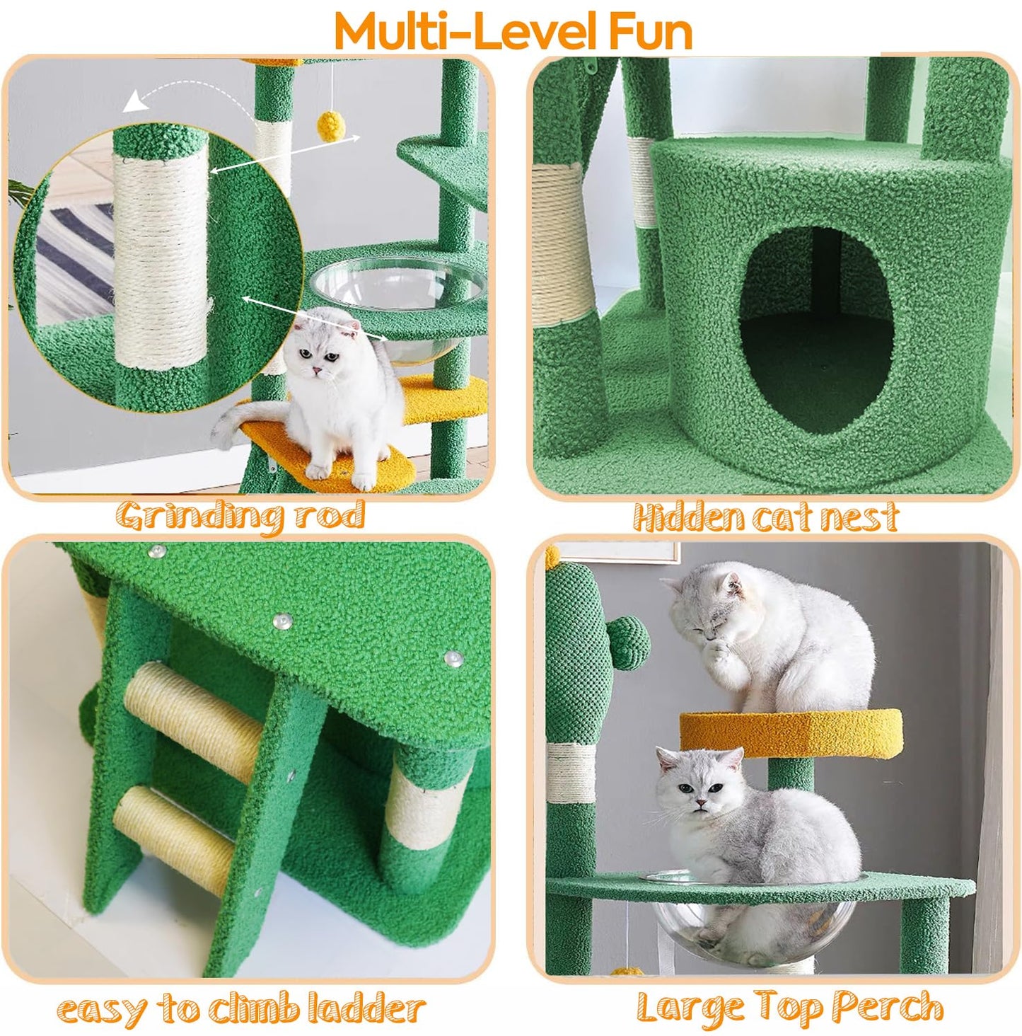 cat climbing tower