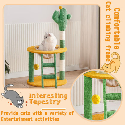 Green Cactus Kitten Cat Tree